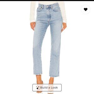 AGOLDE Pinch Waist High Rise Kick Jeans in Riptide